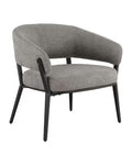 Sillón ocasional Edna tela gris pata negra