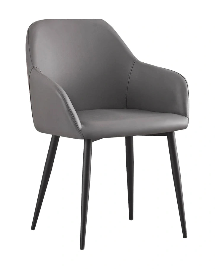Silla ocasional Segovia PU grayge pata negra