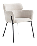 Silla ocasional Liana tela beige