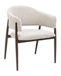 Silla ocasional Bonna tela grayge pata metal madera