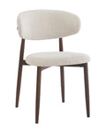 Silla Antalya tela grayge patas metal madera