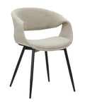 Silla Quebec tela gris pata negra
